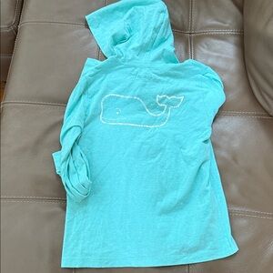 Vineyard Vines Girl Turquoise LS t-shirt with the hood 7 years